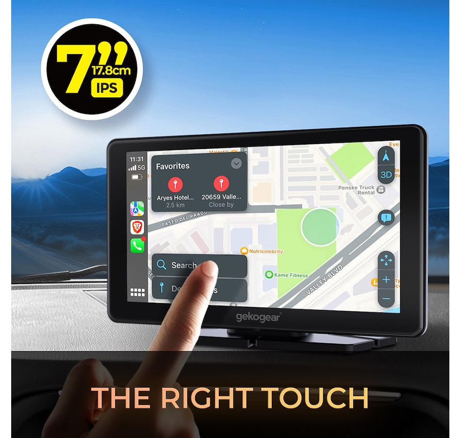 Image 742589_ALTMORE5.jpg, Product 742-589 / Price $139.99, MyGekoGear Orbit C100 In-Car 7" Touchscreen Infotainment Display with Apple CarPlay/Android Auto from MyGekoGear on TSC.ca's Home & Garden department