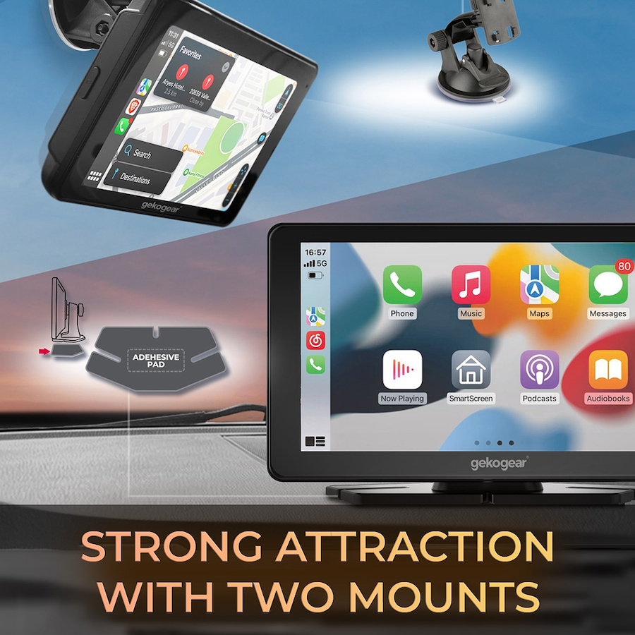 Image 742589_ALTMORE6.jpg, Product 742-589 / Price $139.99, MyGekoGear Orbit C100 In-Car 7" Touchscreen Infotainment Display with Apple CarPlay/Android Auto from MyGekoGear on TSC.ca's Home & Garden department