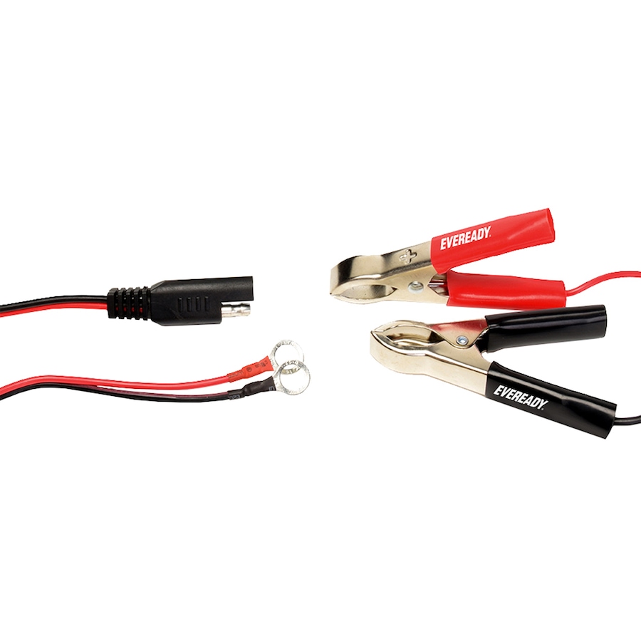Image 742692_ALTMORE1.jpg, Product 742-692 / Price $44.99, Eveready 0.75-Amp Automatic 6-Volt/12-Volt Battery Charger/Maintainer (black) from Eveready on TSC.ca's Electronics department