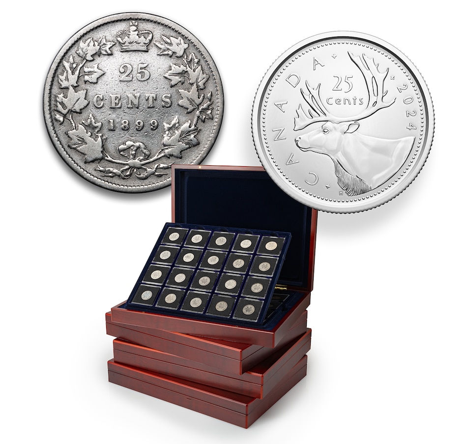 Image 742725.jpg, Product 742-725 / Price $2,495.00, Complete Quarter Collection, 1899–2024 (all dates of issue, 210 coins total) from The Coin Show with Steven Bromberg on TSC.ca's Coins department