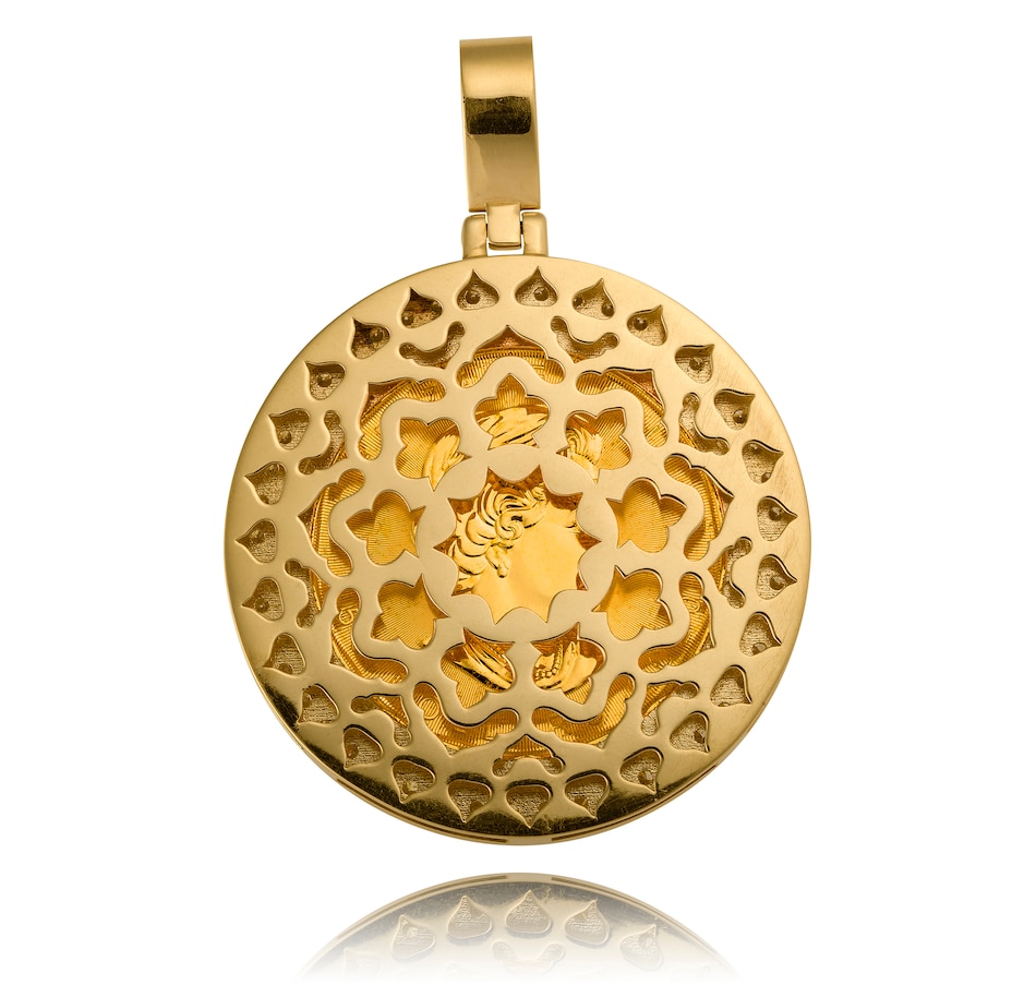 Image 742735_ALTMORE1.jpg, Product 742-735 / Price $9,950.00, Gold Maple Leaf Coin and Diamond Pendant 2.24 Carats Premium Quality Diamonds from The Coin Show with Steven Bromberg on TSC.ca's Coins department