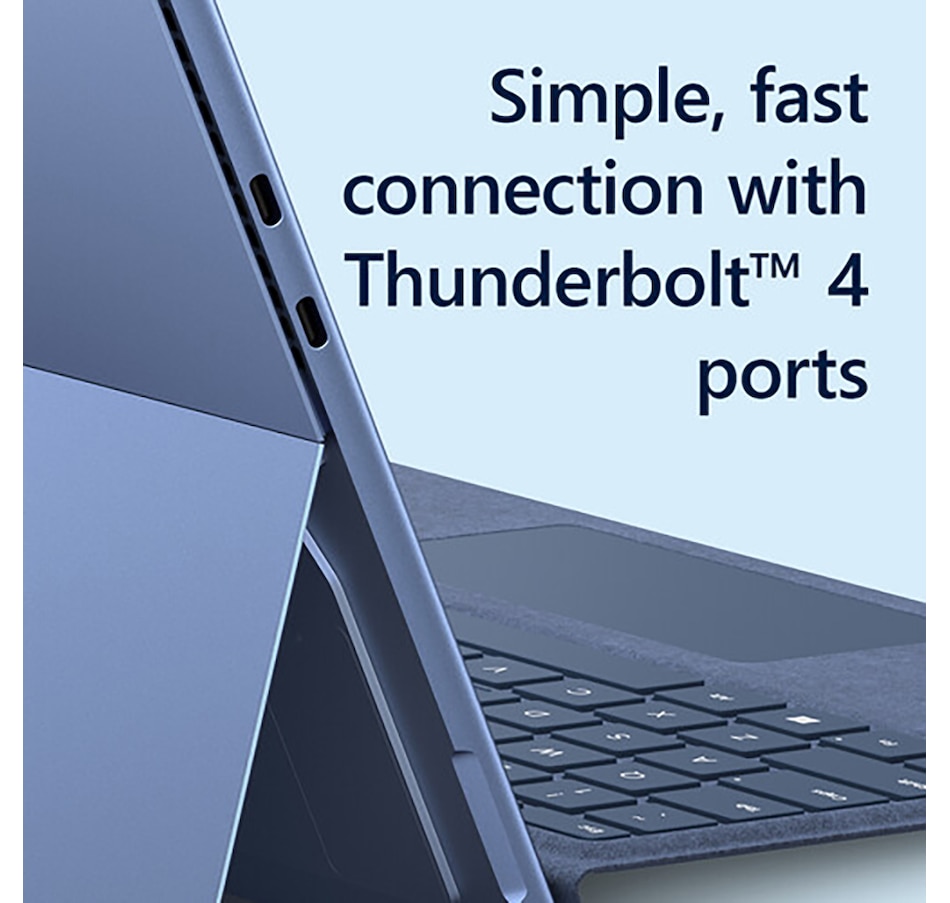 Image 742772_ALTMORE1.jpg, Product 742-772 / Price $1,549.99, Microsoft 13" Multi-Touch Surface Pro 9 (8GB RAM, 256GB SSD, sapphire) from Microsoft on TSC.ca's Electronics department