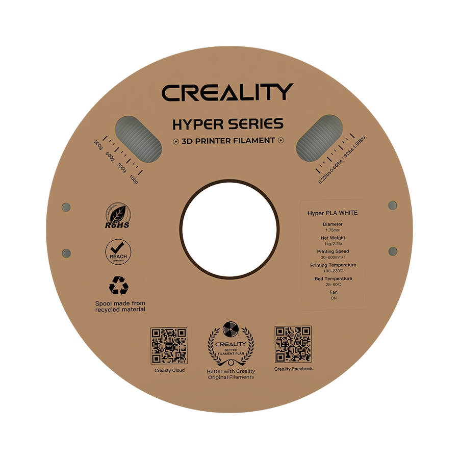Image 743025_ALTMORE3.jpg, Product 743-025 / Price $29.99, Creality Hyper-PLA 3D Printing Filament (1 kg) from Creality on TSC.ca's Electronics department
