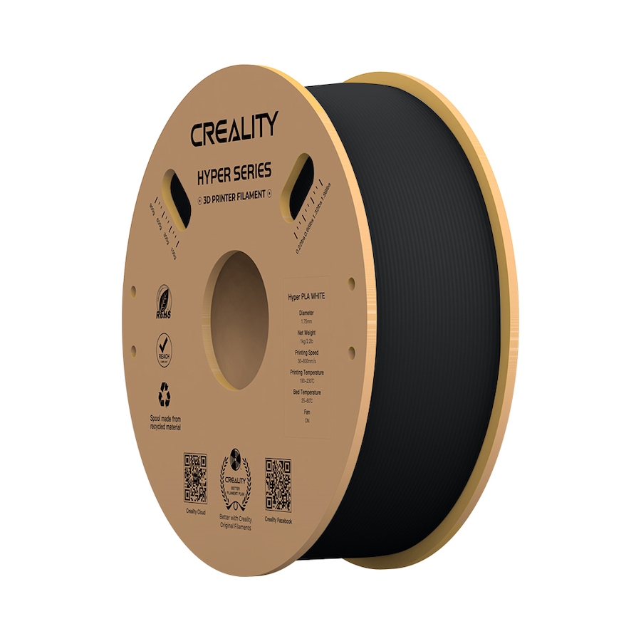 Image 743025_BLK.jpg, Product 743-025 / Price $29.99, Creality Hyper-PLA 3D Printing Filament (1 kg) from Creality on TSC.ca's Electronics department
