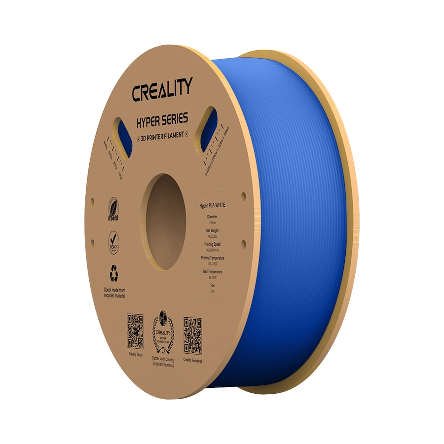 Image 743025_BLU.jpg, Product 743-025 / Price $29.99, Creality Hyper-PLA 3D Printing Filament (1 kg) from Creality on TSC.ca's Electronics department