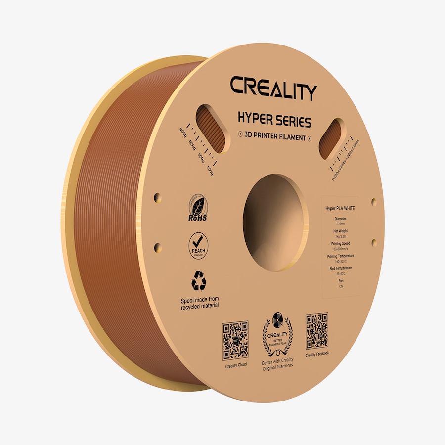 Image 743025_BRN.jpg, Product 743-025 / Price $29.99, Creality Hyper-PLA 3D Printing Filament (1 kg) from Creality on TSC.ca's Electronics department