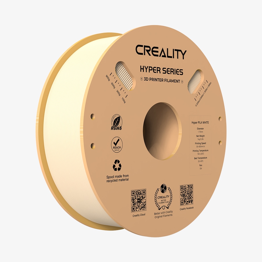 Image 743025_NUD.jpg, Product 743-025 / Price $29.99, Creality Hyper-PLA 3D Printing Filament (1 kg) from Creality on TSC.ca's Electronics department
