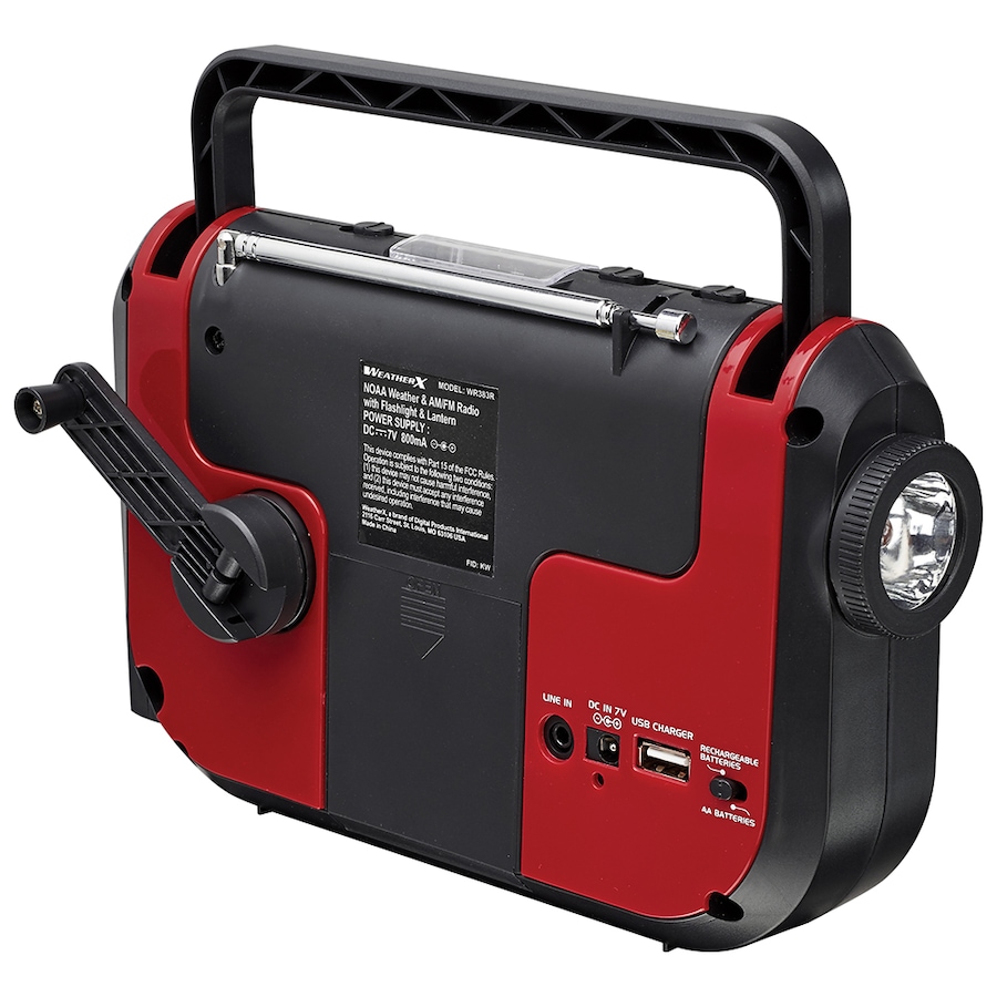 Image 743053_ALTMORE2.jpg, Product 743-053 / Price $64.99, WeatherX Weather Band AM/FM Radio with Flashlight, Lantern and Phone Charger from WeatherX on TSC.ca's Electronics department
