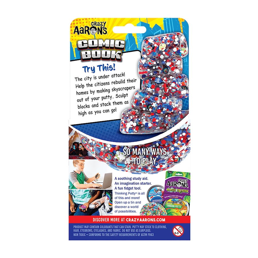 Image 743075_ALTMORE3.jpg, Product 743-075 / Price $21.99, Crazy Aaron's Thinking Putty- Comic Book from Crazy Aaron's  on TSC.ca's Toys & Hobbies department