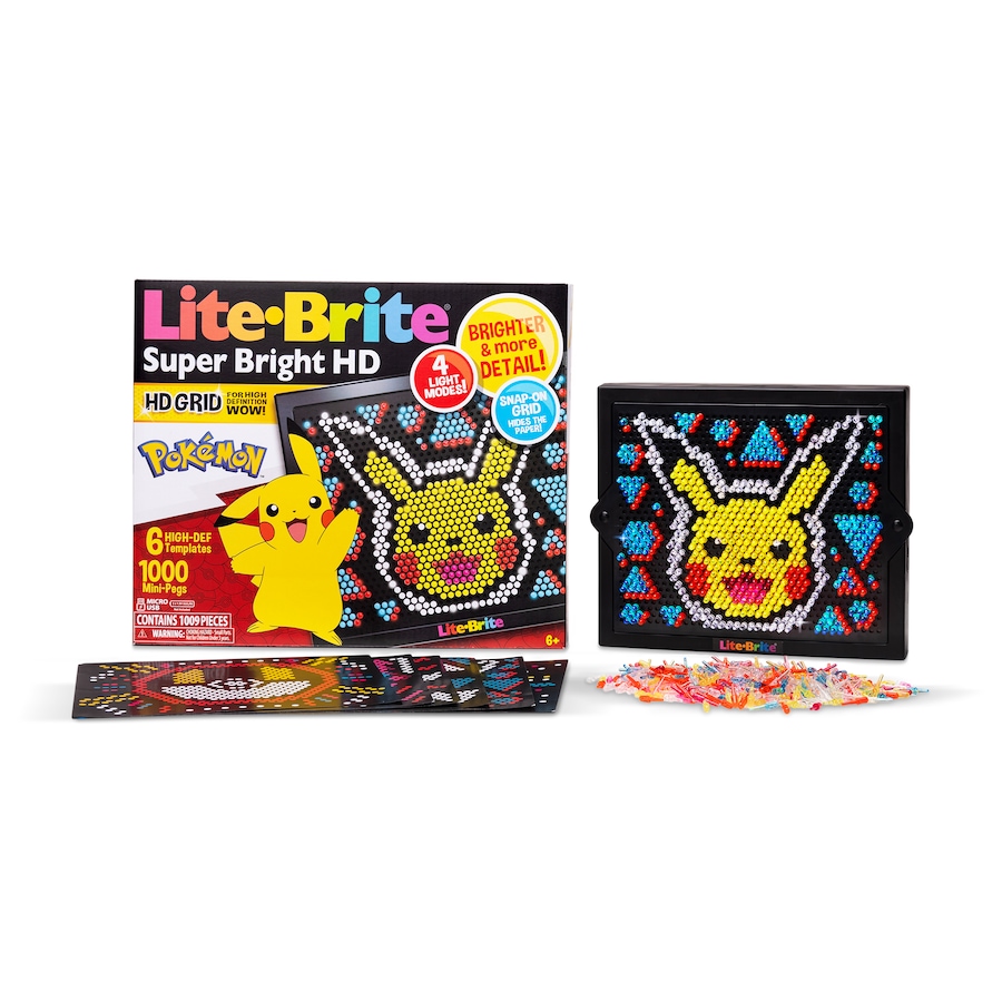 Image 743089.jpg, Product 743-089 / Price $54.99, Lite Brite-Super Bright Pokemon from Lite Brite on TSC.ca's Toys & Hobbies department