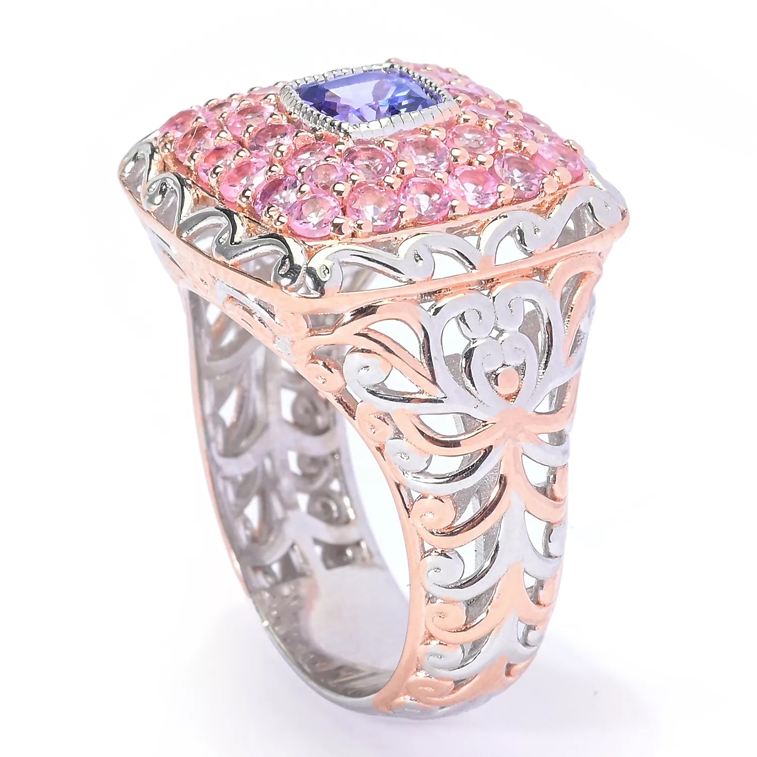 Pink deals tanzanite ring