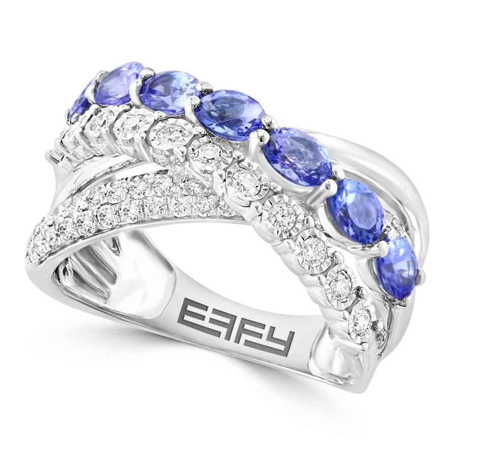 Image 743324.jpg, Product 743-324 / Price $2,499.99, EFFY 14K White Gold Diamond and Tanzanite Ring from Effy Jewellery on TSC.ca's Jewellery department