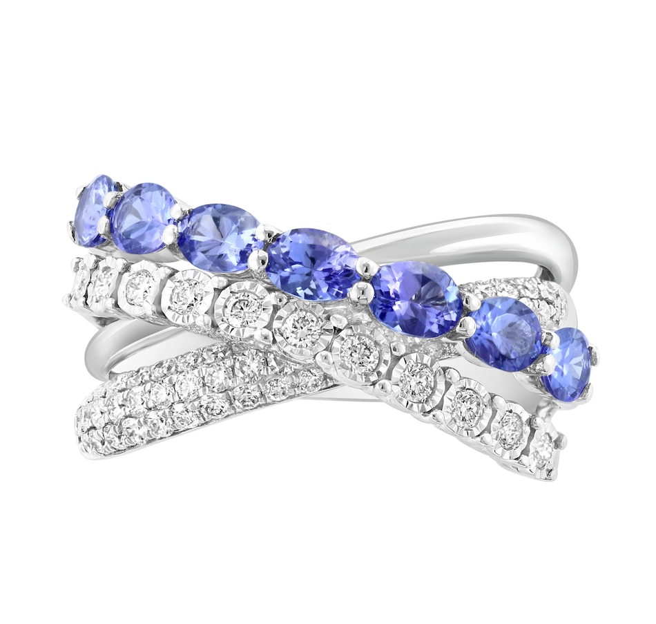 Image 743324_ALTMORE1.jpg, Product 743-324 / Price $2,499.99, EFFY 14K White Gold Diamond and Tanzanite Ring from Effy Jewellery on TSC.ca's Jewellery department