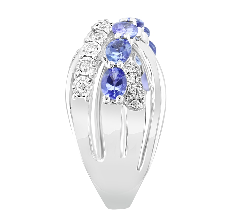 Image 743324_ALTMORE3.jpg, Product 743-324 / Price $2,499.99, EFFY 14K White Gold Diamond and Tanzanite Ring from Effy Jewellery on TSC.ca's Jewellery department