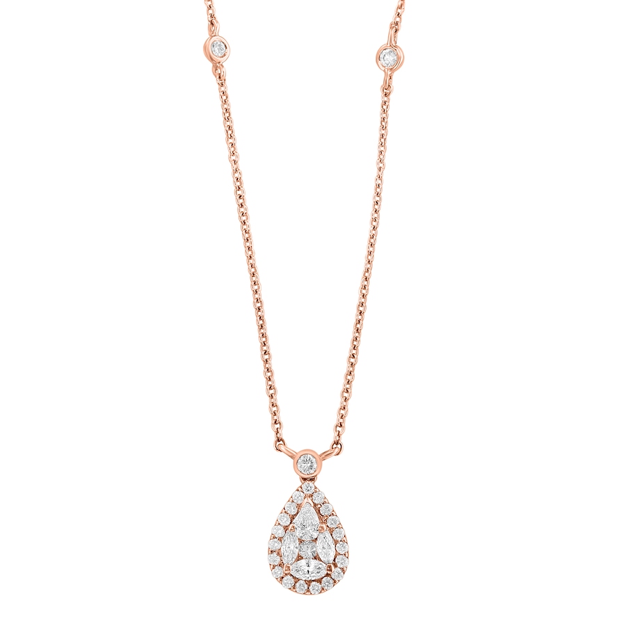 Image 743329.jpg, Product 743-329 / Price $3,599.99, EFFY 14K Rose Gold Diamond Necklace from Effy Jewellery on TSC.ca's Jewellery department