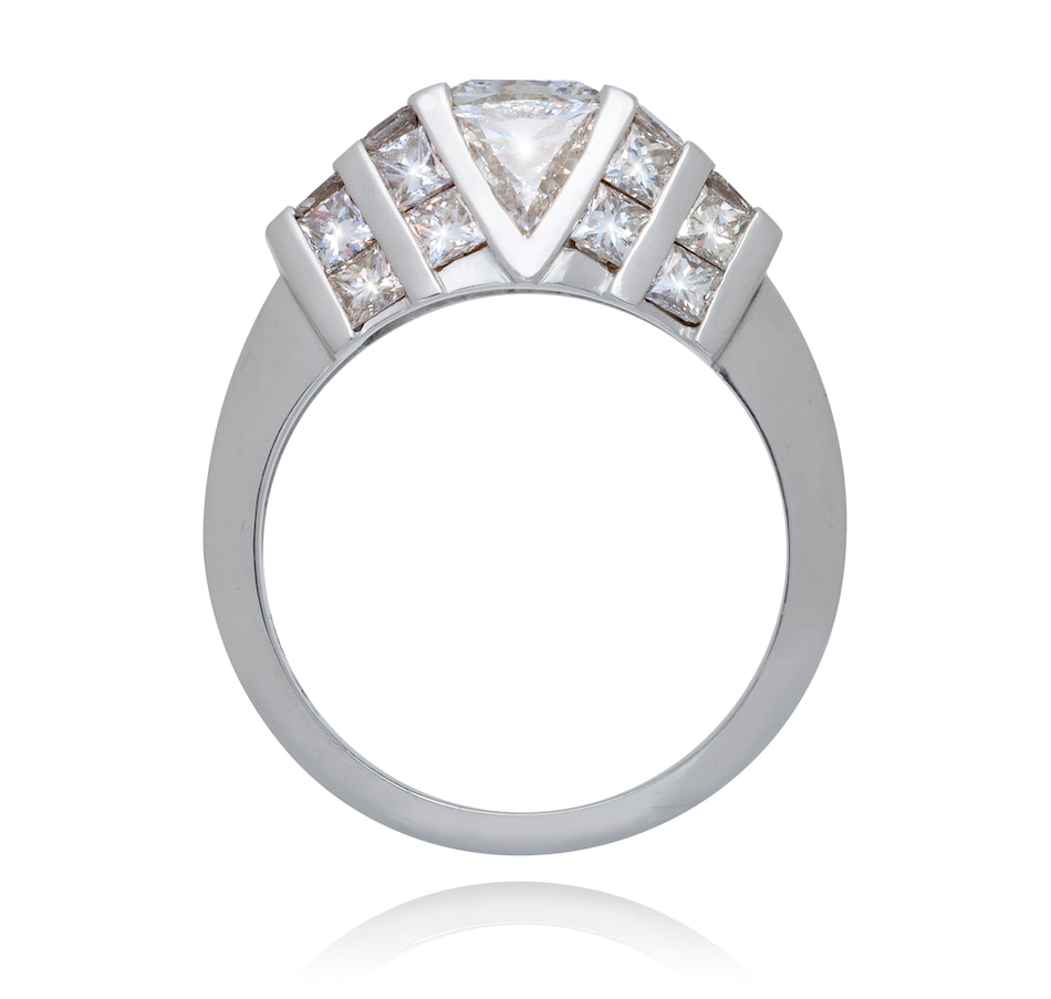 Image 743344_ALTMORE2.jpg, Product 743-344 / Price $12,995.00, Custom Made 14KT White Gold Princess and Triangular Cut Diamond Ring, 3.43CTW from Estate Originals on TSC.ca's Jewellery department