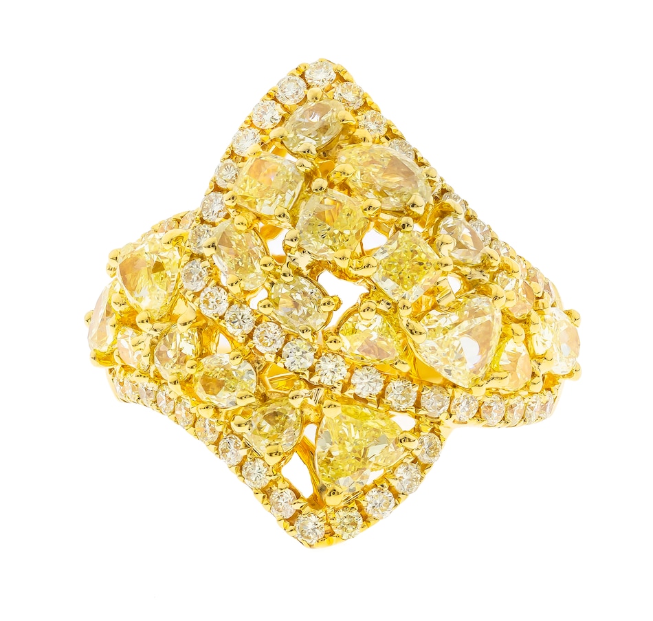 Jewellery - Rings - Cirari 18K Yellow Gold Yellow Diamond Ring - Online ...