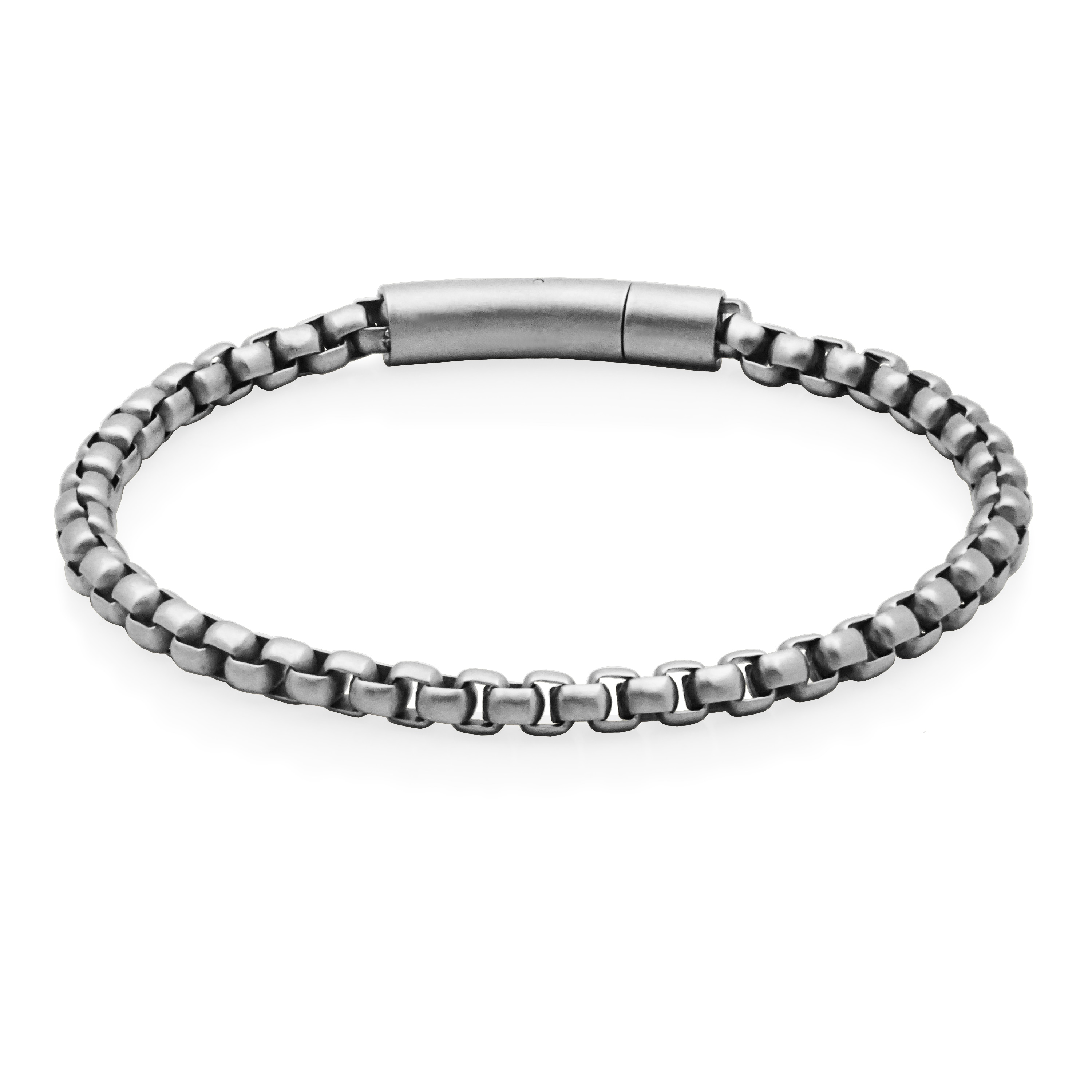 SteelX Stainless Steel 5-mm Round Box Chain Bracelet (8.5