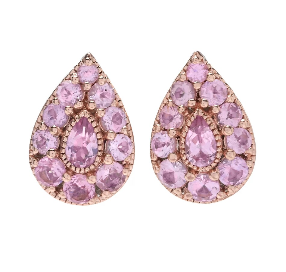 Image 743641.jpg, Product 743-641 / Price $349.99, Gems en Vogue Palladium Silver Tanzanian Pink Spinel Earrings from Gems En Vogue on TSC.ca's Jewellery department