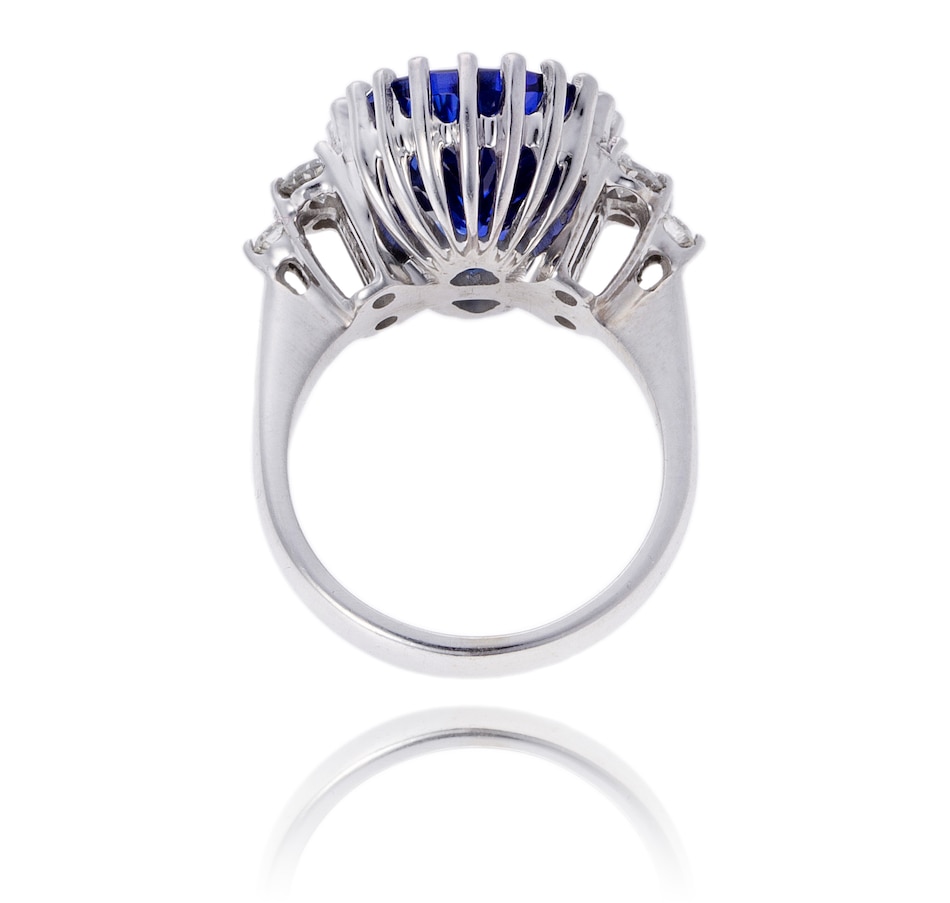 Image 743832_ALTMORE2.jpg, Product 743-832 / Price $19,995.00, 18K White Gold 10.96 Carat Oval Shaped Tanzanite and Diamond Ring from Estate Originals on TSC.ca's Jewellery department