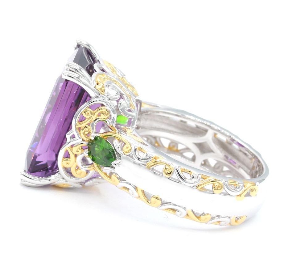 Image 743844_ALTMORE1.jpg, Product 743-844 / Price $499.99, Gems en Vogue Palladium Silver African Amethyst and Gemstone Stone Ring from Gems En Vogue on TSC.ca's Jewellery department