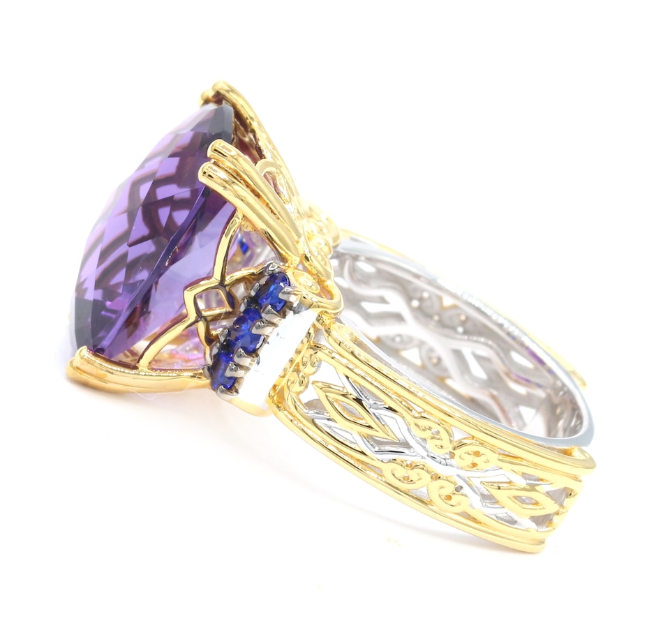 Image 743844_ALTMORE2.jpg, Product 743-844 / Price $499.99, Gems en Vogue Palladium Silver African Amethyst and Gemstone Stone Ring from Gems En Vogue on TSC.ca's Jewellery department