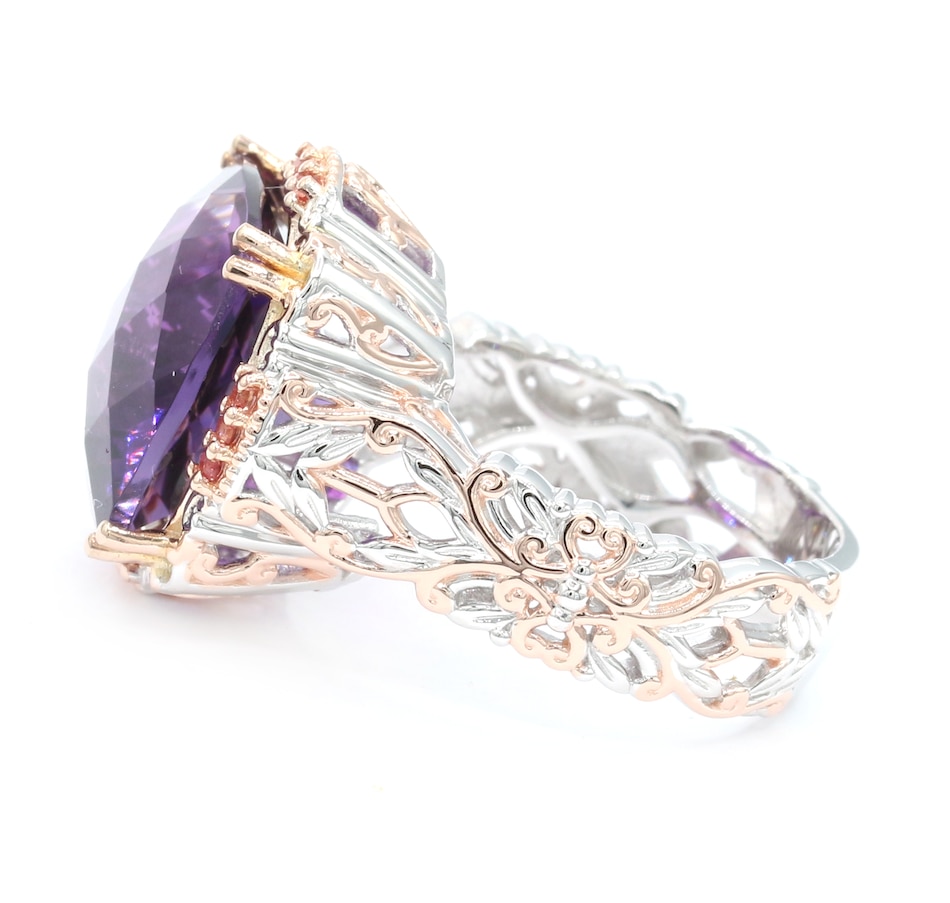 Image 743844_ALTMORE3.jpg, Product 743-844 / Price $499.99, Gems en Vogue Palladium Silver African Amethyst and Gemstone Stone Ring from Gems En Vogue on TSC.ca's Jewellery department