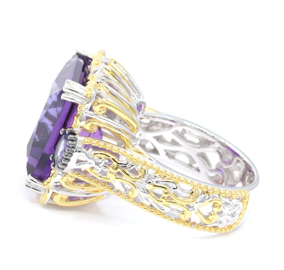 Image 743844_ALTMORE4.jpg, Product 743-844 / Price $499.99, Gems en Vogue Palladium Silver African Amethyst and Gemstone Stone Ring from Gems En Vogue on TSC.ca's Jewellery department