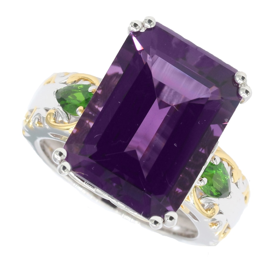 Image 743844_CMD.jpg, Product 743-844 / Price $499.99, Gems en Vogue Palladium Silver African Amethyst and Gemstone Stone Ring from Gems En Vogue on TSC.ca's Jewellery department