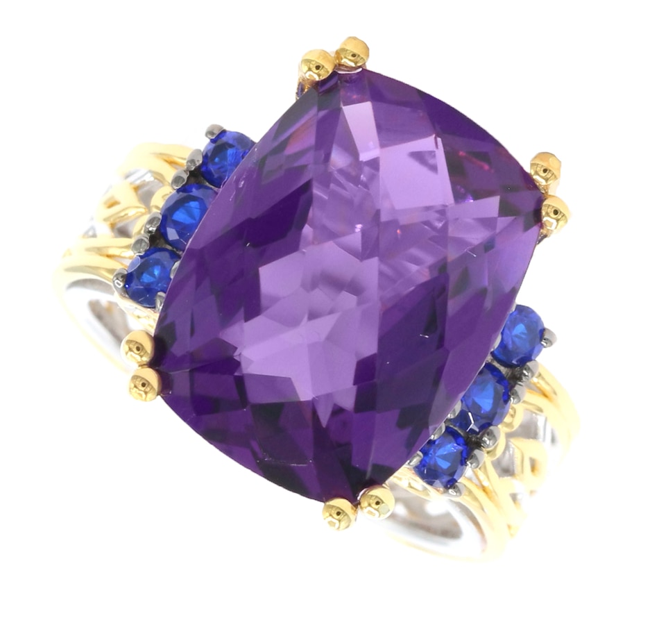 Image 743844_COBSP.jpg, Product 743-844 / Price $499.99, Gems en Vogue Palladium Silver African Amethyst and Gemstone Stone Ring from Gems En Vogue on TSC.ca's Jewellery department