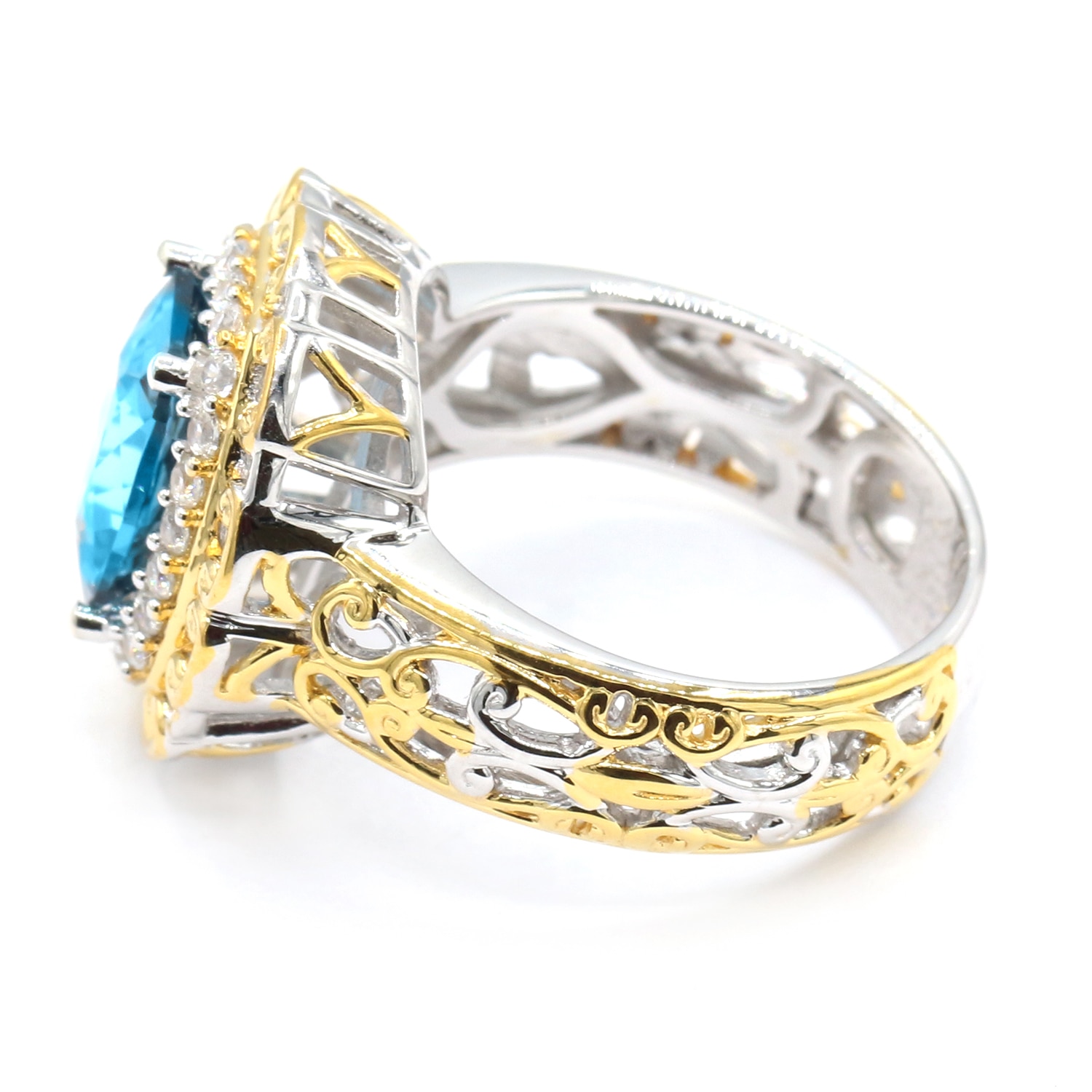 Gems En Vogue Palladium Silver Gemstone Ring