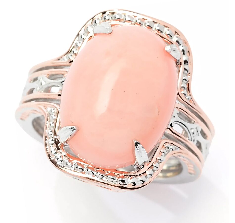 Image 744166.jpg, Product 744-166 / Price $129.99, Gems En Vogue Palladium Silver Pink Opal Ring from Gems En Vogue on TSC.ca's Jewellery department