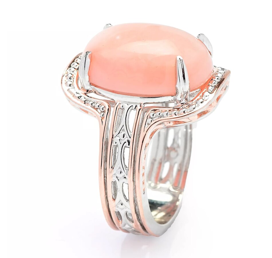 Image 744166_ALTMORE1.jpg, Product 744-166 / Price $129.99, Gems En Vogue Palladium Silver Pink Opal Ring from Gems En Vogue on TSC.ca's Jewellery department