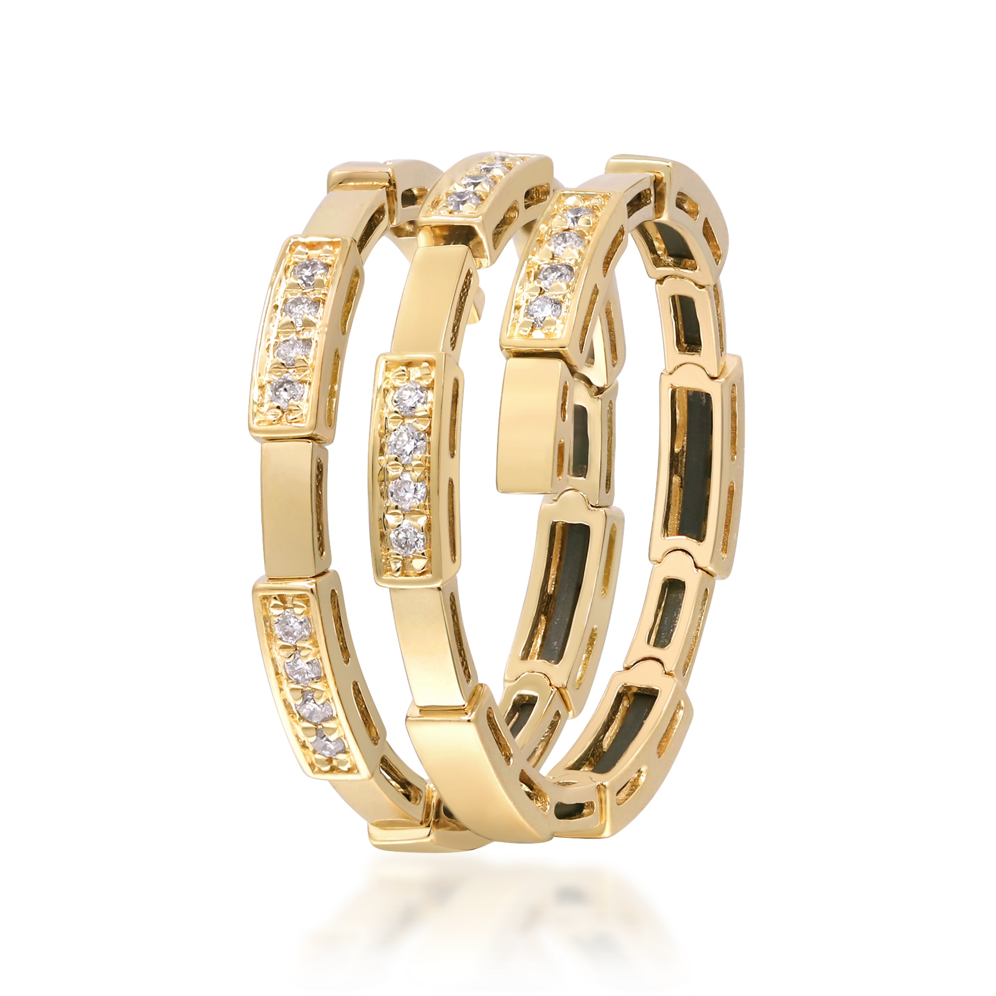 Cirari 14K Yellow Gold Diamond Wrap Ring