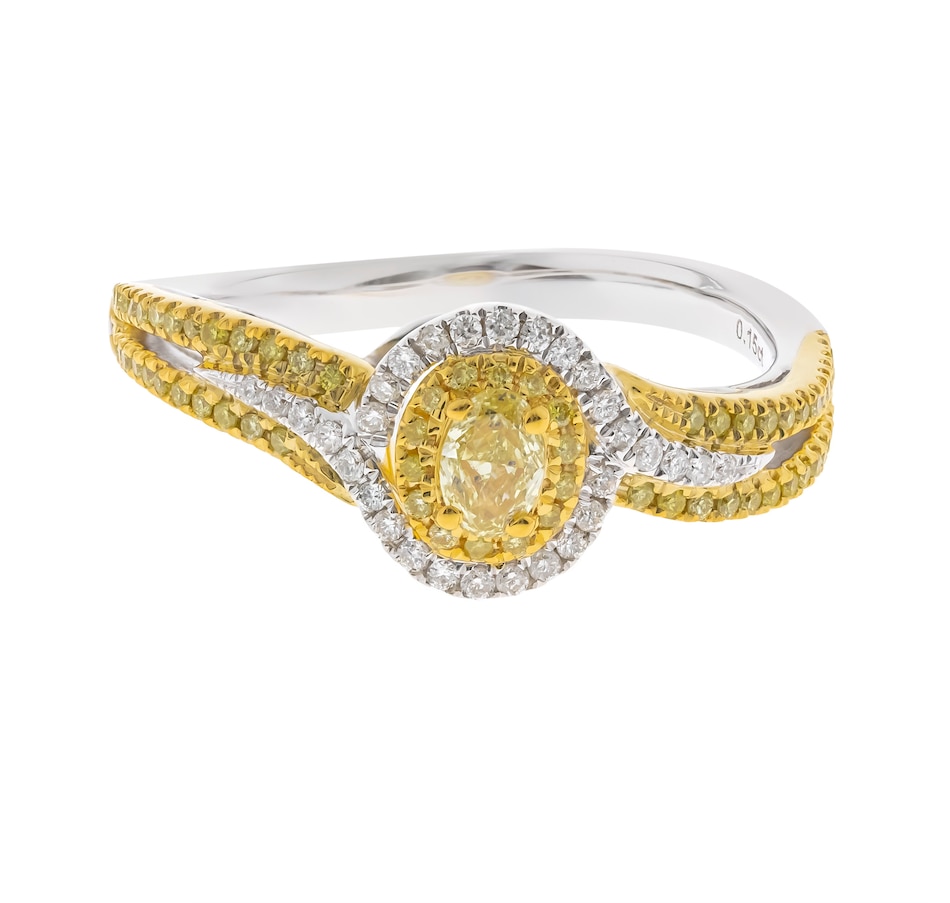 Image 744226.jpg, Product 744-226 / Price $1,799.99, Cirari 14K Two Tone Gold Fancy Yellow and White Diamond Ring from Cirari on TSC.ca's Jewellery department