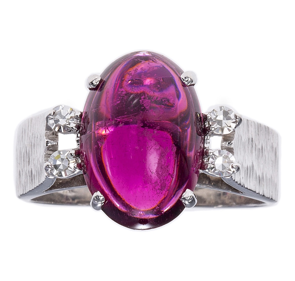 Image 744339.jpg, Product 744-339 / Price $2,295.00, Estate Originals 18K White Gold 4.40 Carat Pink Tourmaline and Diamond Ring from Estate Originals on TSC.ca's Jewellery department