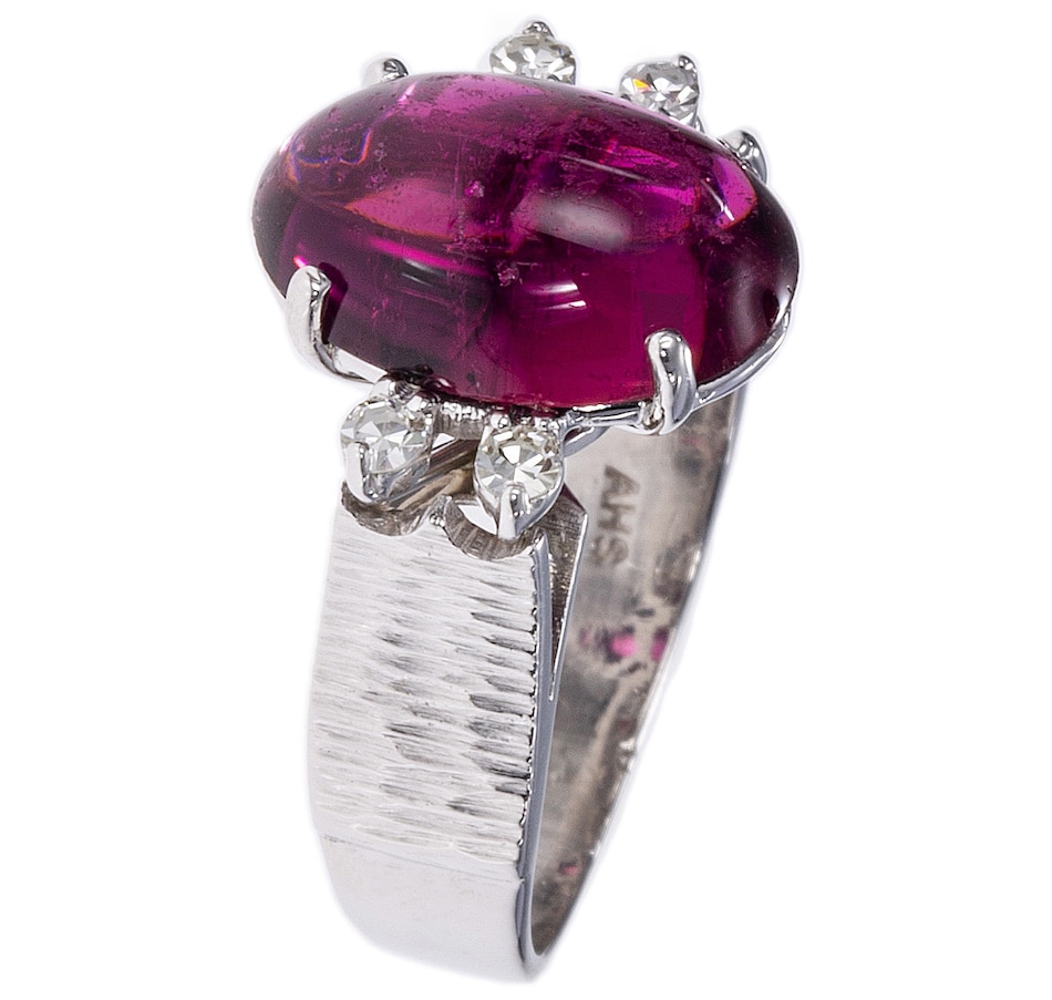 Image 744339_ALTMORE1.jpg, Product 744-339 / Price $2,295.00, Estate Originals 18K White Gold 4.40 Carat Pink Tourmaline and Diamond Ring from Estate Originals on TSC.ca's Jewellery department