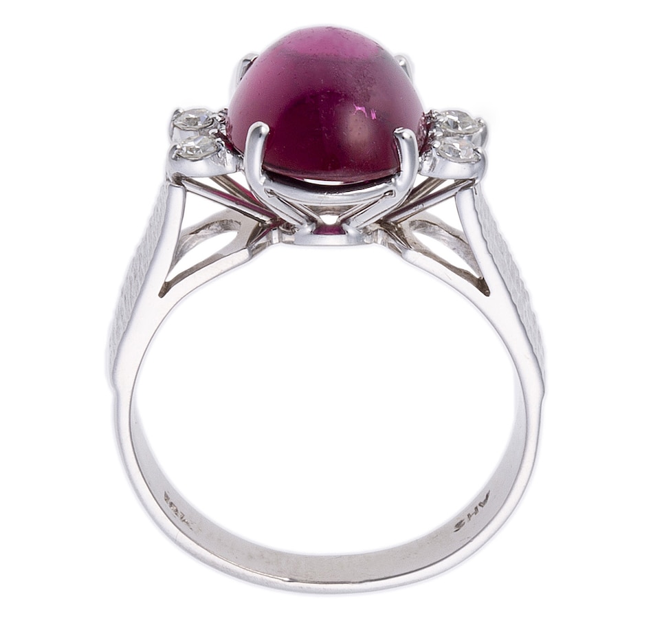 Image 744339_ALTMORE2.jpg, Product 744-339 / Price $2,295.00, Estate Originals 18K White Gold 4.40 Carat Pink Tourmaline and Diamond Ring from Estate Originals on TSC.ca's Jewellery department