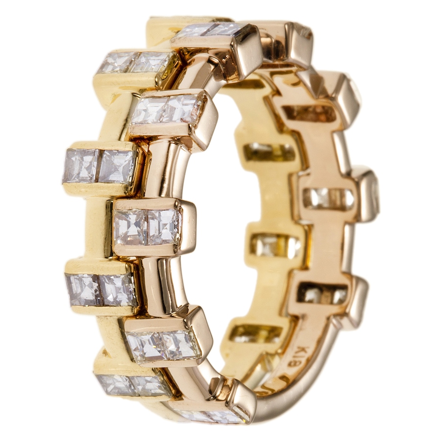 Image 744352_ALTMORE2.jpg, Product 744-352 / Price $3,988.00, Estate Originals 18K Rose and Yellow Gold Stacking Diamond Band-Style Rings from Estate Originals on TSC.ca's Jewellery department