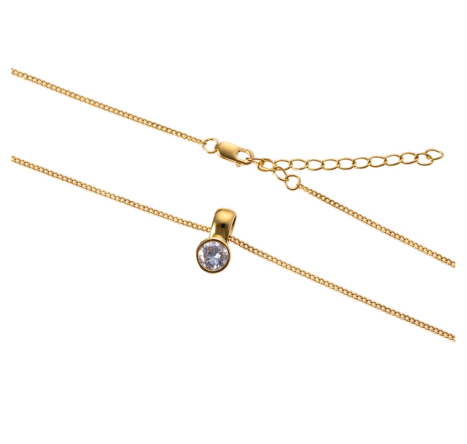 Image 744359_ALTMORE2.jpg, Product 744-359 / Price $3,995.00, Estate Originals 18K Yellow Gold 0.84-Carat Bezel-Set Diamond Pendant from Estate Originals on TSC.ca's Jewellery department