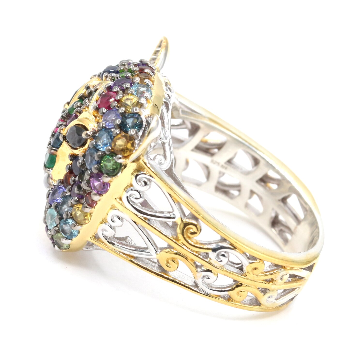 セール商品が満載 Gems en Vogue Palladium Silver Panther Gemstone and Black 小物