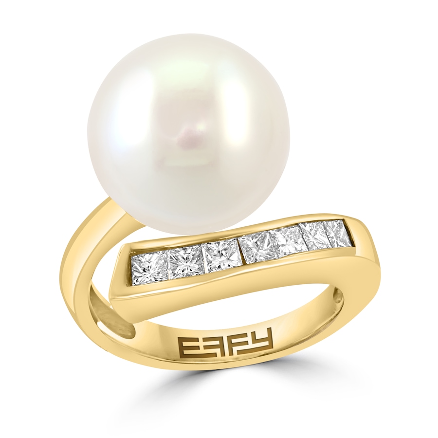 Image 744436.jpg, Product 744-436 / Price $2,699.99, EFFY 14K Yellow Gold Freshwater Pearl & Diamond Ring from Effy Jewellery on TSC.ca's Jewellery department