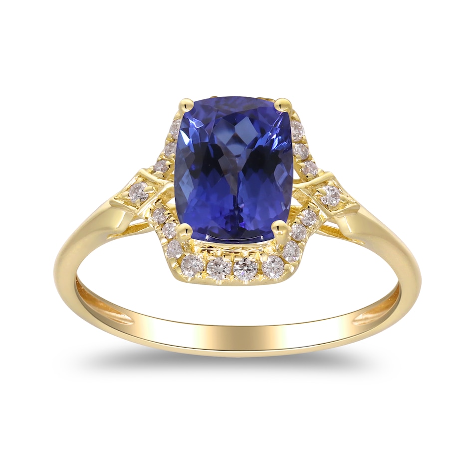 Image 744470.jpg, Product 744-470 / Price $1,399.99, Cirari 14K Yellow Gold Tanzanite and Diamond Ring from Cirari on TSC.ca's Jewellery department