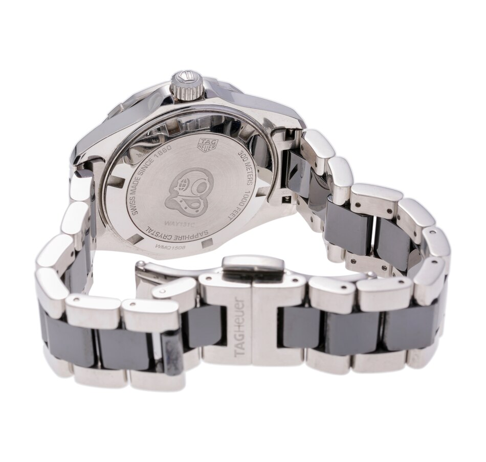 Image 744673_ALTMORE2.jpg, Product 744-673 / Price $1,995.00, Estate Originals Unisex Stainless Steel TAG Heuer Aquaracer Swiss-Made Wristwatch with Diamond-Set Markers from Estate Originals on TSC.ca's Jewellery department