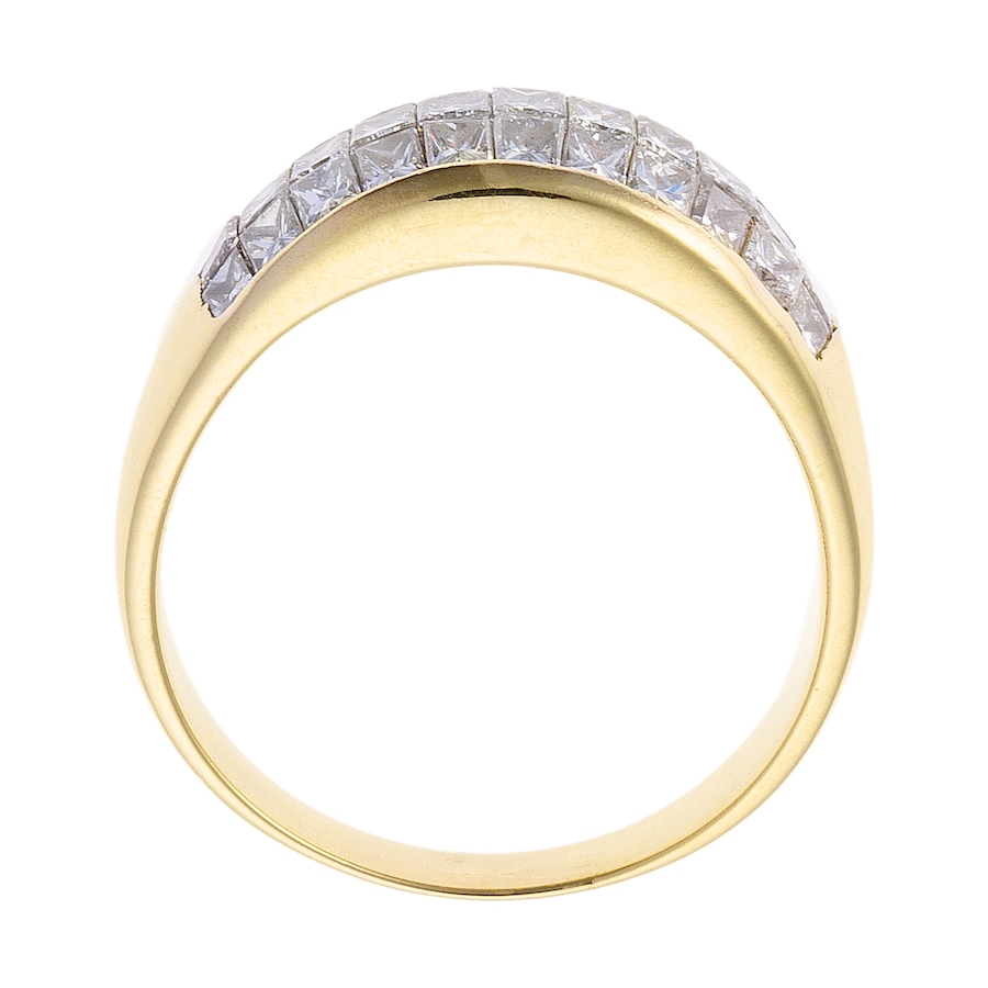 Image 744678_ALTMORE2.jpg, Product 744-678 / Price $4,888.00, Estate Originals Custom-Made 18K Yellow 3-Row Princess-Cut Diamond Band-Style Ring from Estate Originals on TSC.ca's Jewellery department