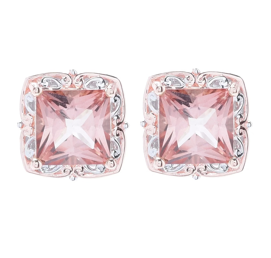 Image 744777.jpg, Product 744-777 / Price $289.99, Gems en Vogue Palladium Silver Morganite Colour Topaz Earrings from Gems En Vogue on TSC.ca's Jewellery department