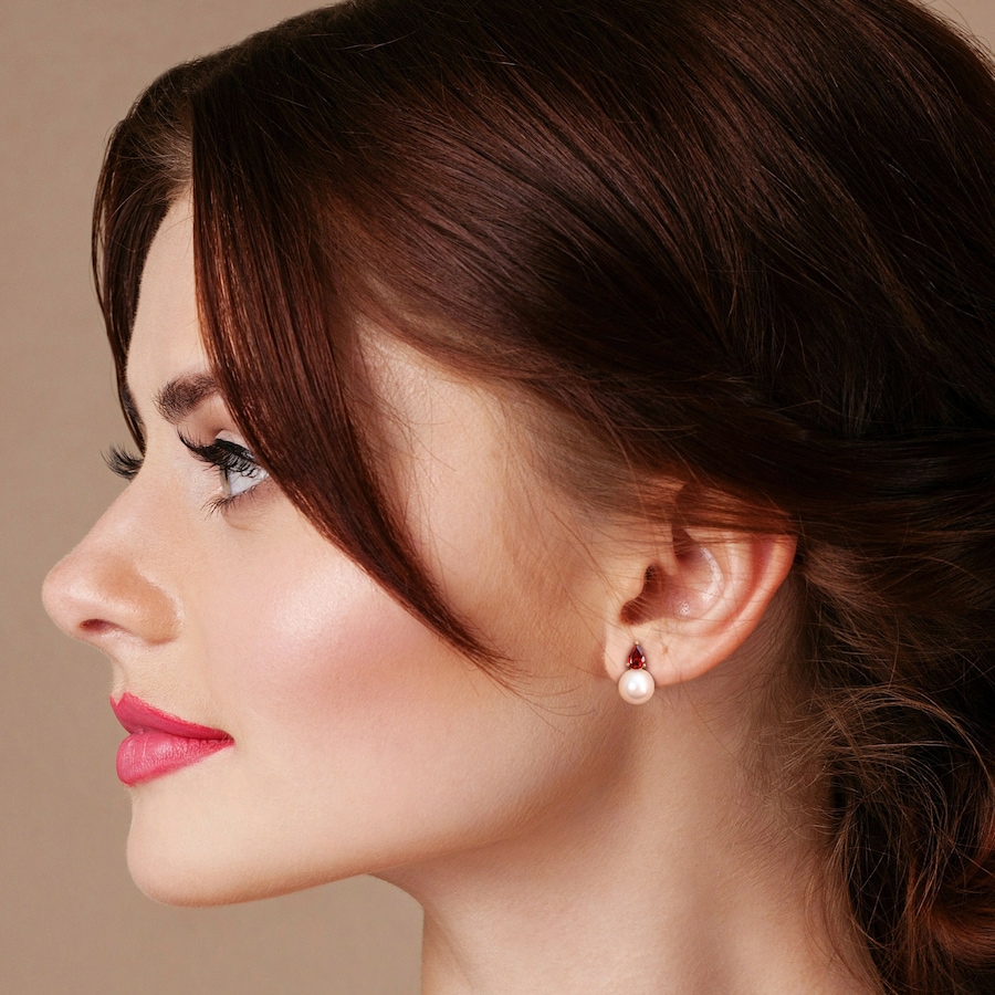 Image 744815_ALTMORE24.jpg, Product 744-815 / Price $199.99, Amour Pearls Sterling Silver Cultured Freshwater Pearl & Gemstone Earrings from Amour Pearls on TSC.ca's Jewellery department