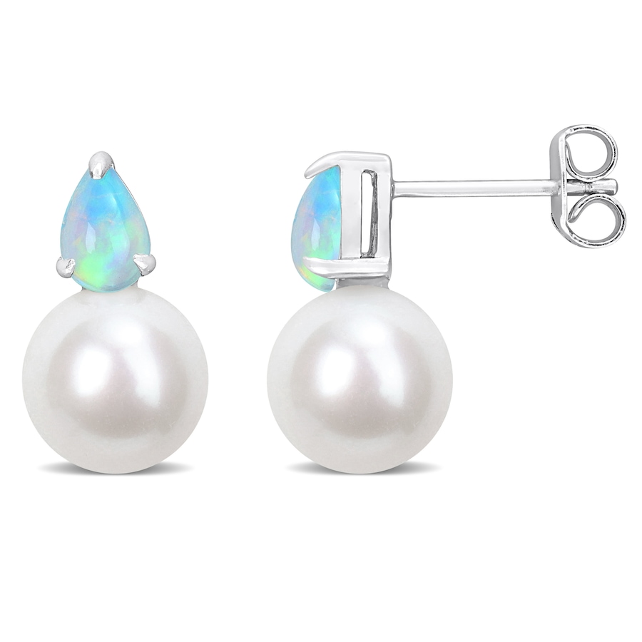 Image 744815_ETH.jpg, Product 744-815 / Price $199.99, Amour Pearls Sterling Silver Cultured Freshwater Pearl & Gemstone Earrings from Amour Pearls on TSC.ca's Jewellery department