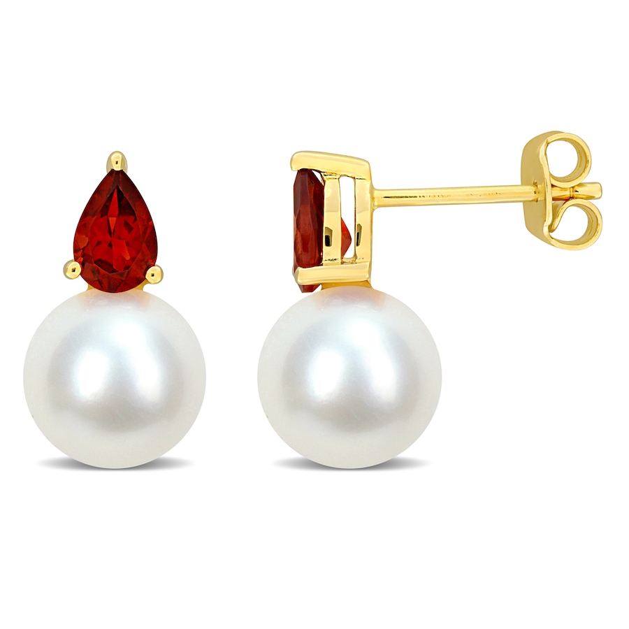 Image 744815_GAR.jpg, Product 744-815 / Price $199.99, Amour Pearls Sterling Silver Cultured Freshwater Pearl & Gemstone Earrings from Amour Pearls on TSC.ca's Jewellery department
