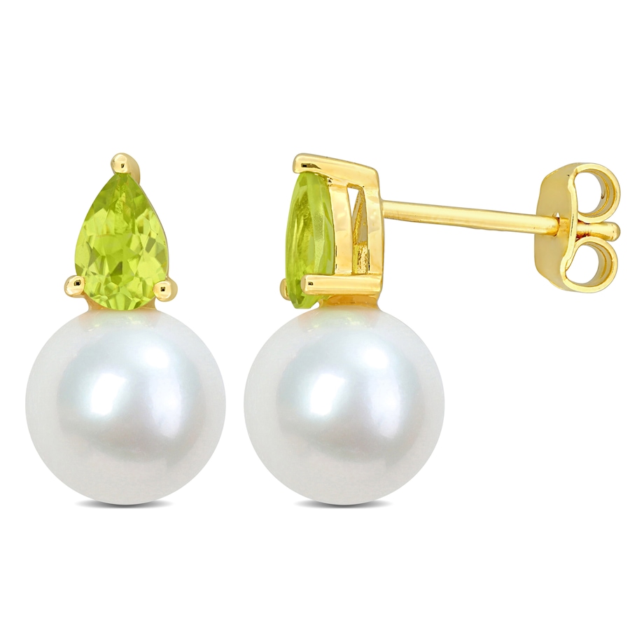 Image 744815_PER.jpg, Product 744-815 / Price $199.99, Amour Pearls Sterling Silver Cultured Freshwater Pearl & Gemstone Earrings from Amour Pearls on TSC.ca's Jewellery department